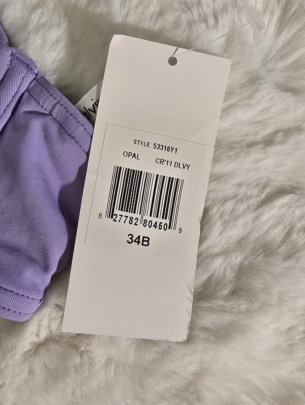 Calvin Klein Lavender Rauched Underwire Bikini Top - Picture 9 of 10